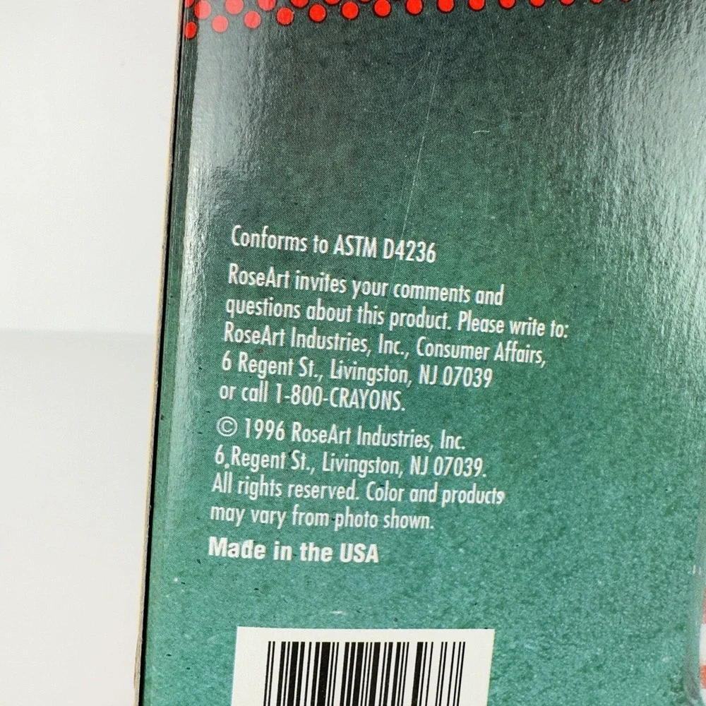 Vtg 1996 RoseArt Christmas Candle Making Art Kit NOS Made in USA Open Box UNUSED